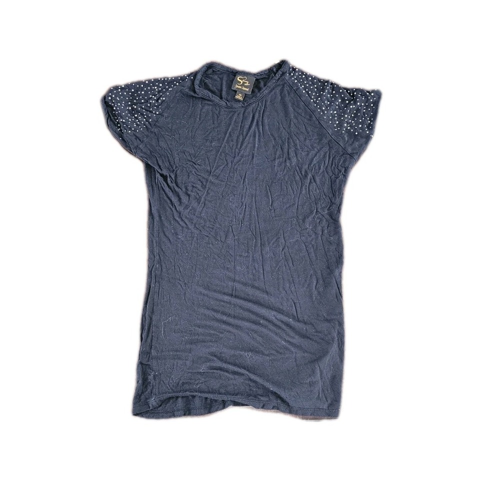 Serena WILLIAMS Black Studded Sleeve T Shirt Women's Size SMALL Casual #38